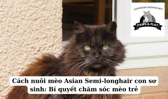 Cách nuôi mèo Asian Semi-longhair con sơ sinh Bí quyết chăm sóc mèo trẻ